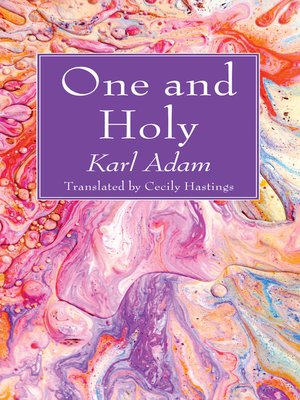 cover image of One and Holy